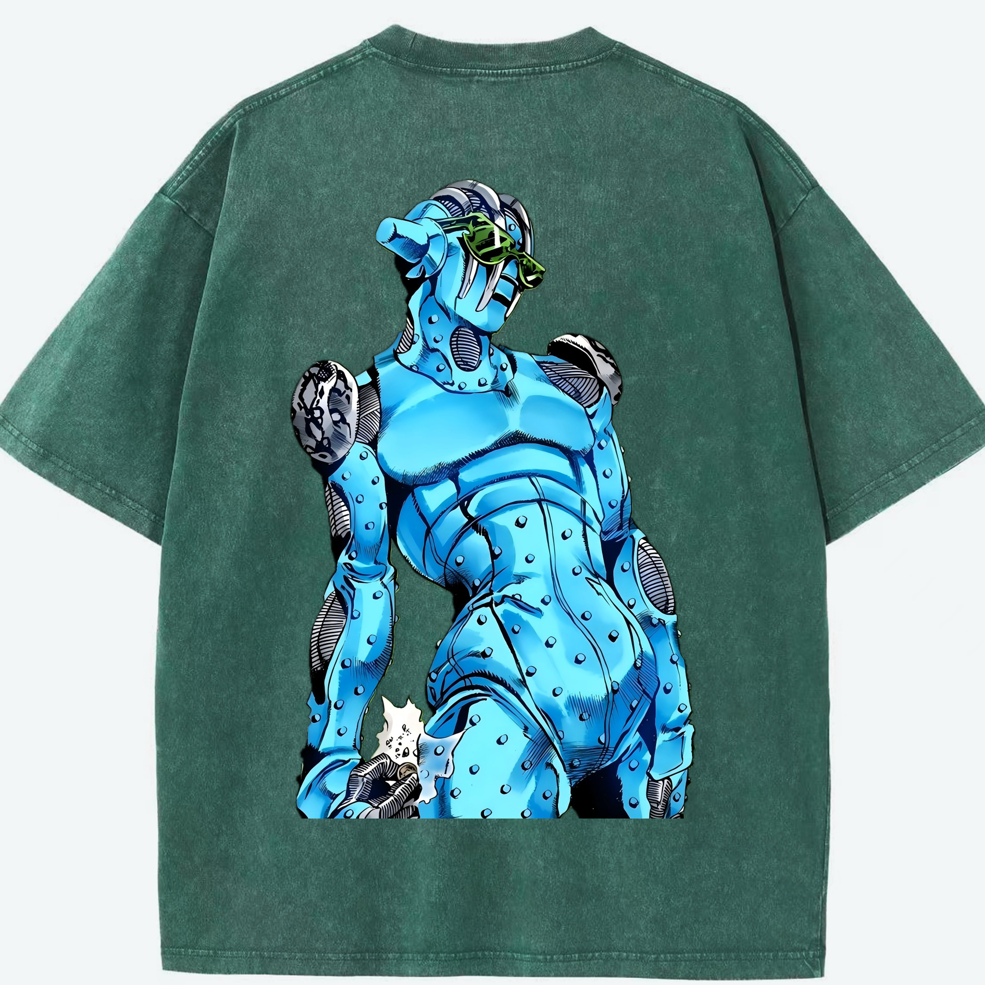 （画像用） ジョジョの奇妙な冒険 JoJo's Bizarre Adventure 綿100% ヴィンテージ風 半袖Tシャツ（背面プリント）